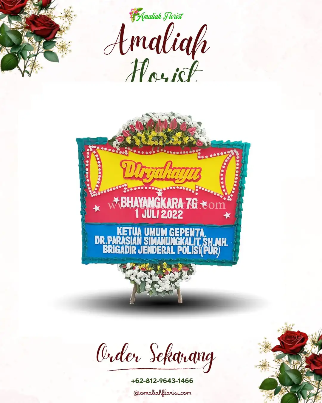 Papan Bunga HUT Ulang Tahun Banyuke Hulu